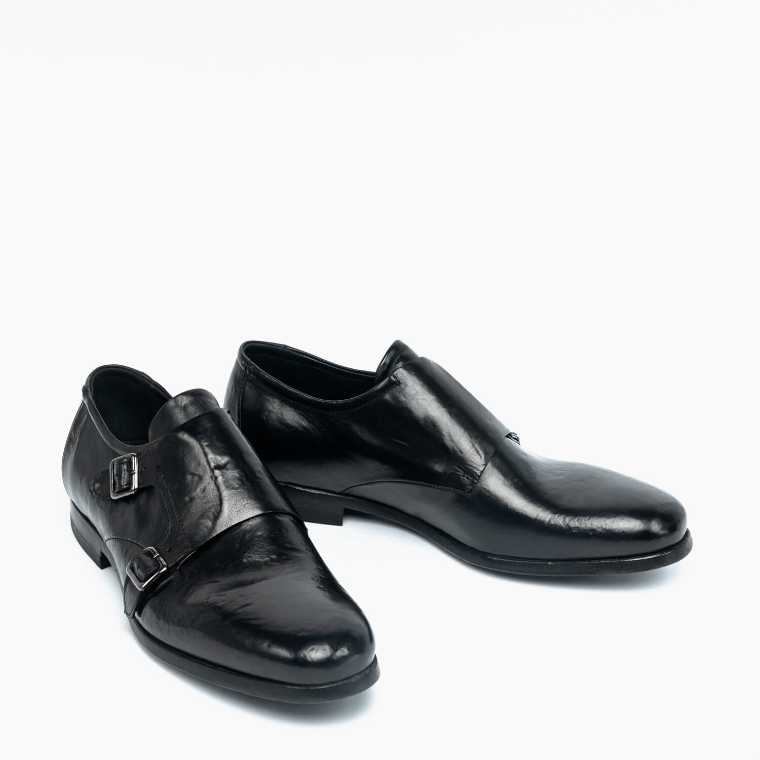 Corrado | Model 2801 double-buckle shoes black