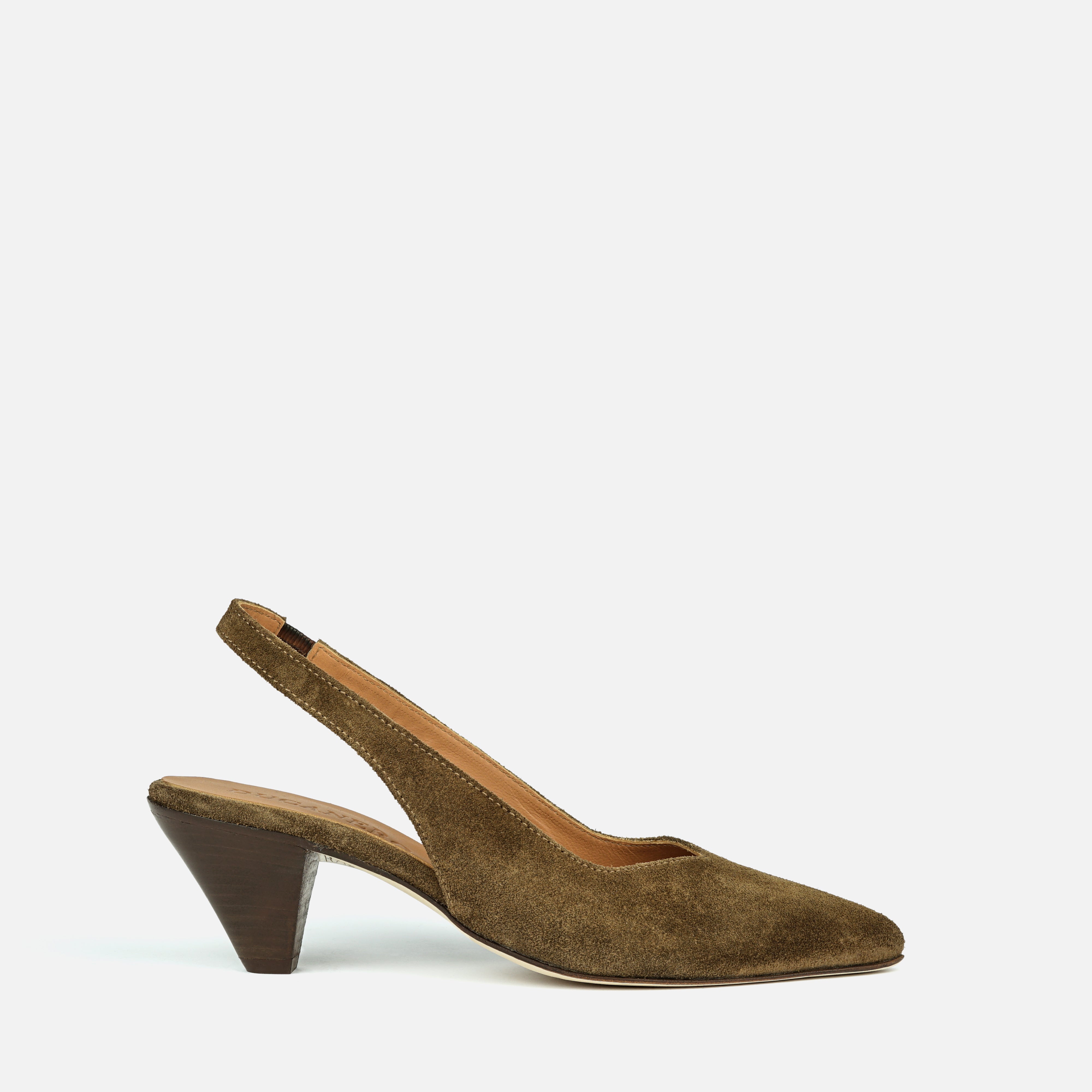 MYKONOS | Low Heel Slingback in Suede