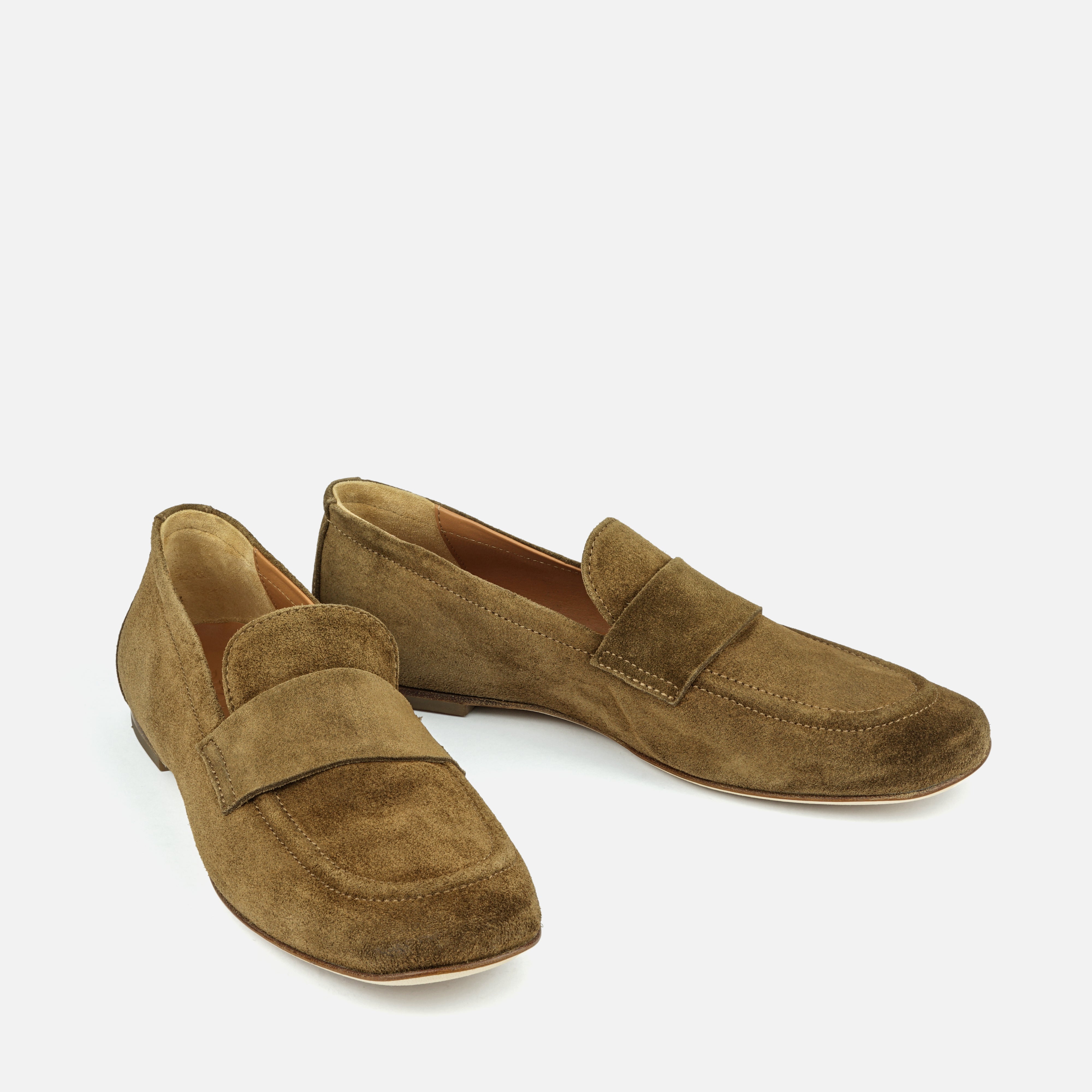 PAROS | Suede Penny Loafers Handmade in Italy