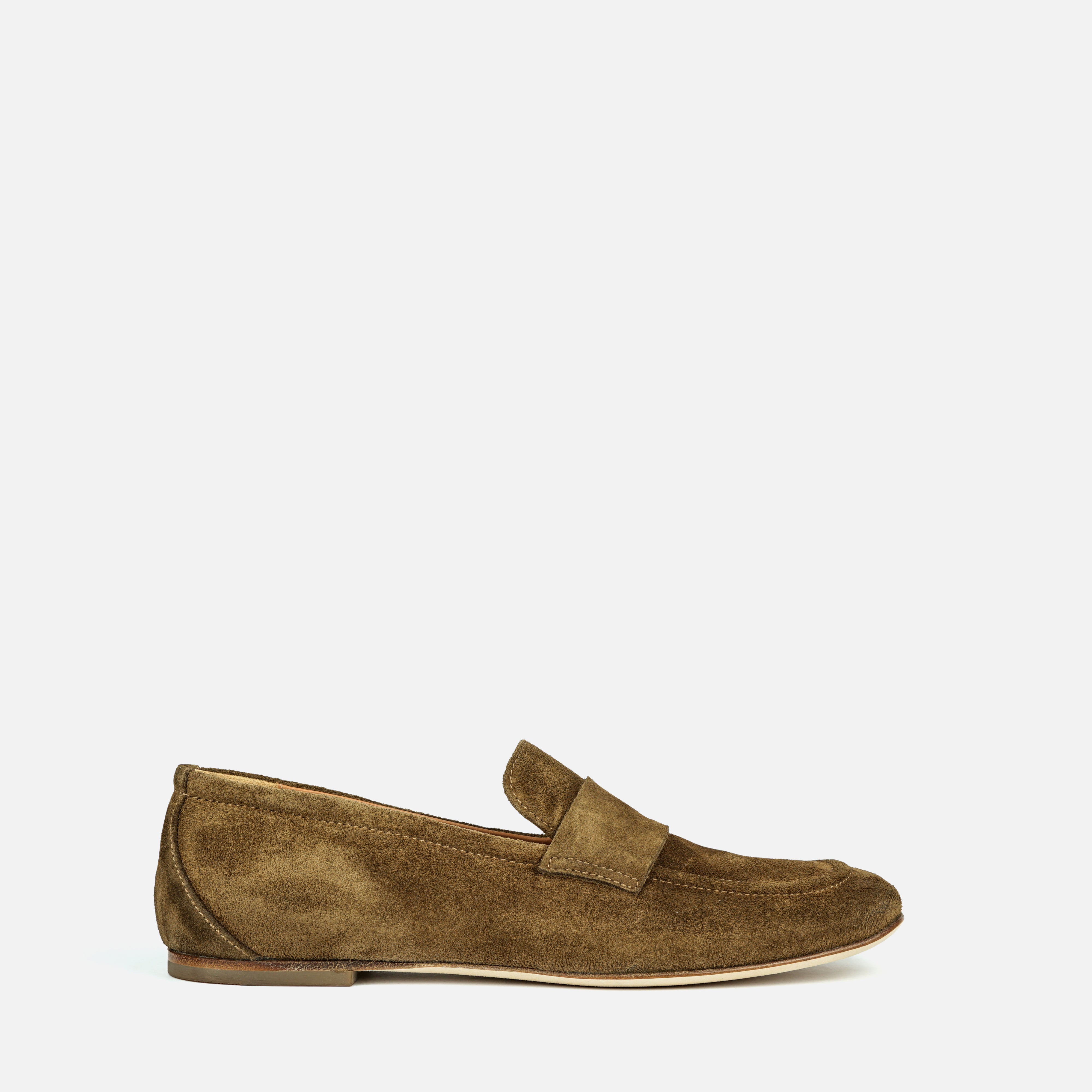 PAROS | Suede Penny Loafers Handmade in Italy