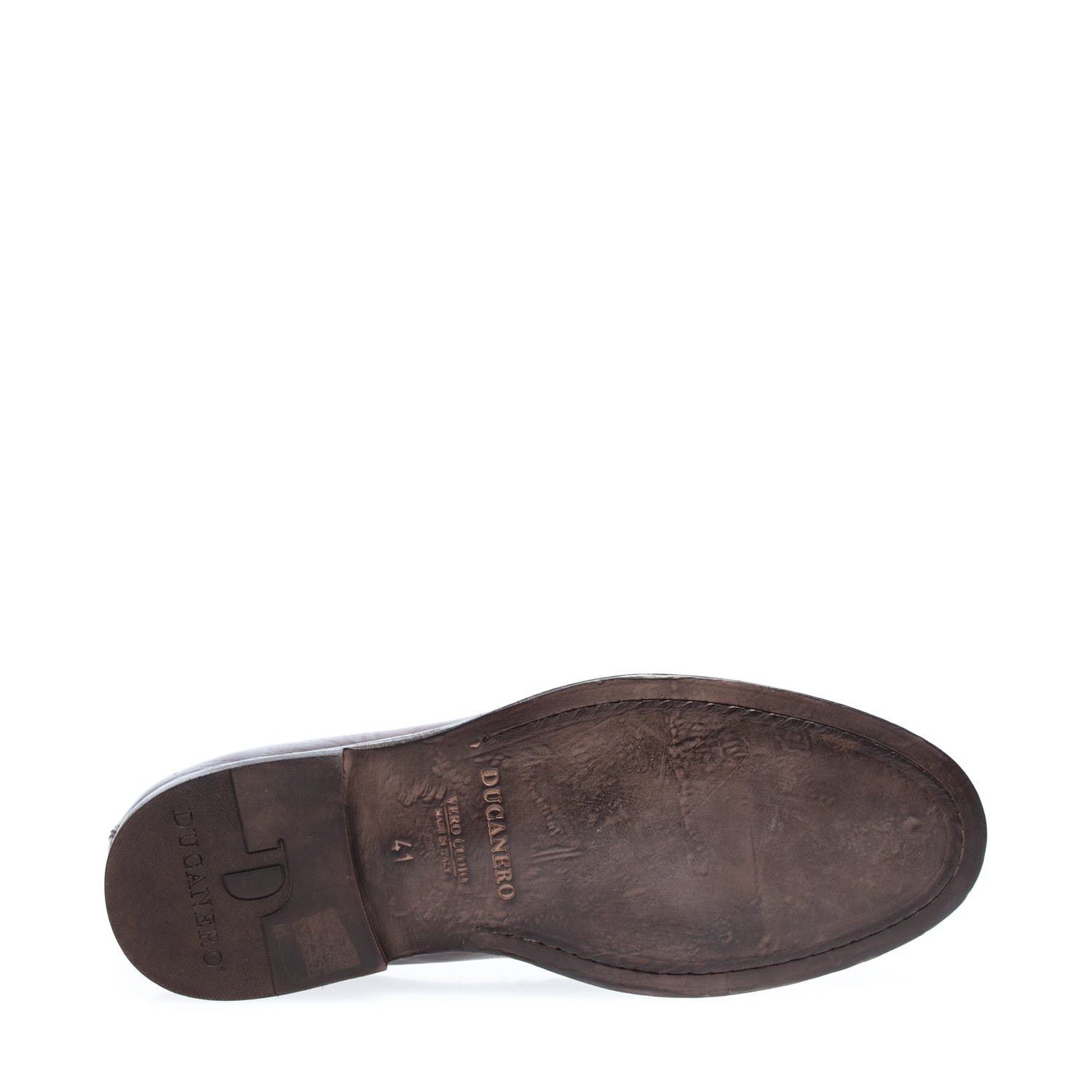 2654 mocassino con nappine vitello marrone 778 (colorato a mano)