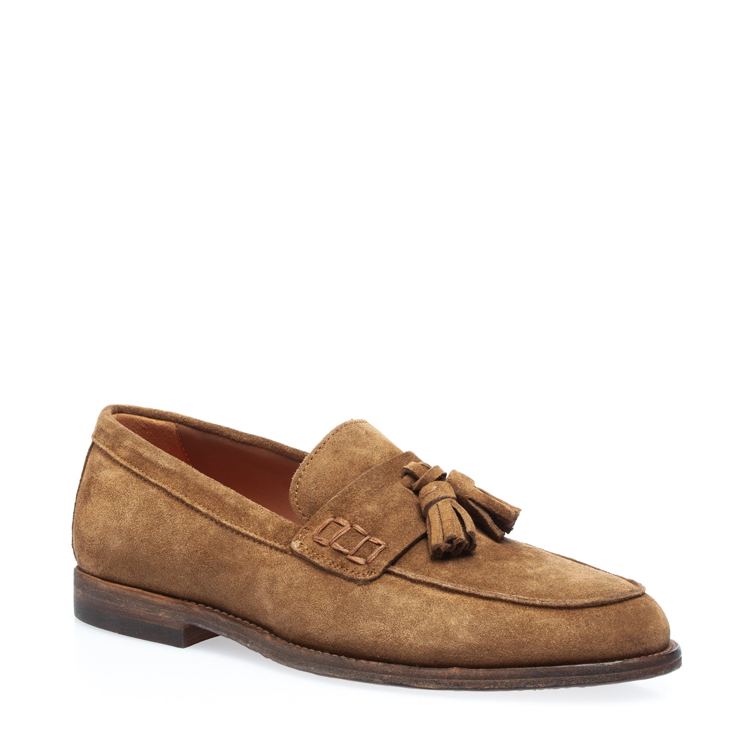 2654 mocassino con nappine crosta birra