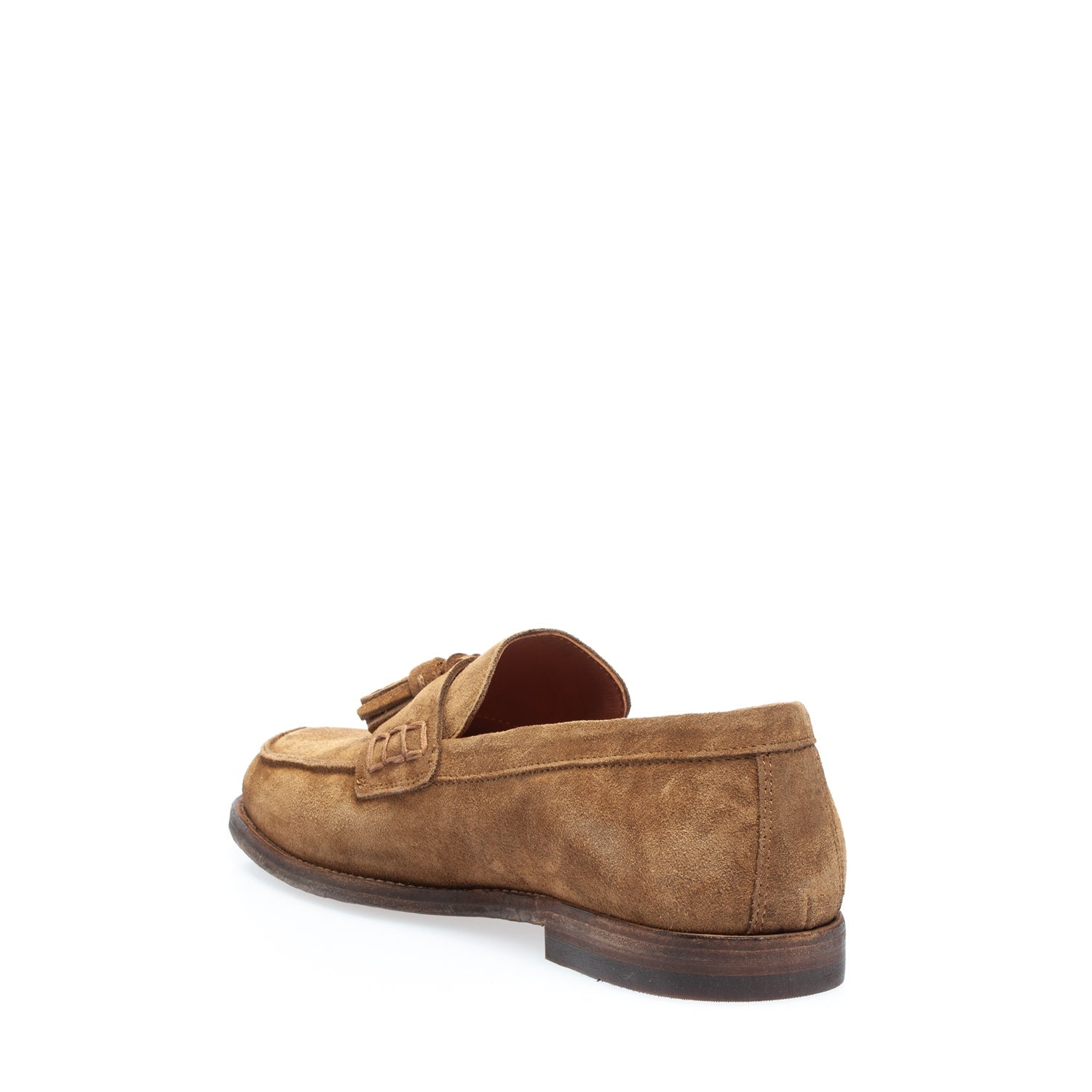 2654 mocassino con nappine crosta birra