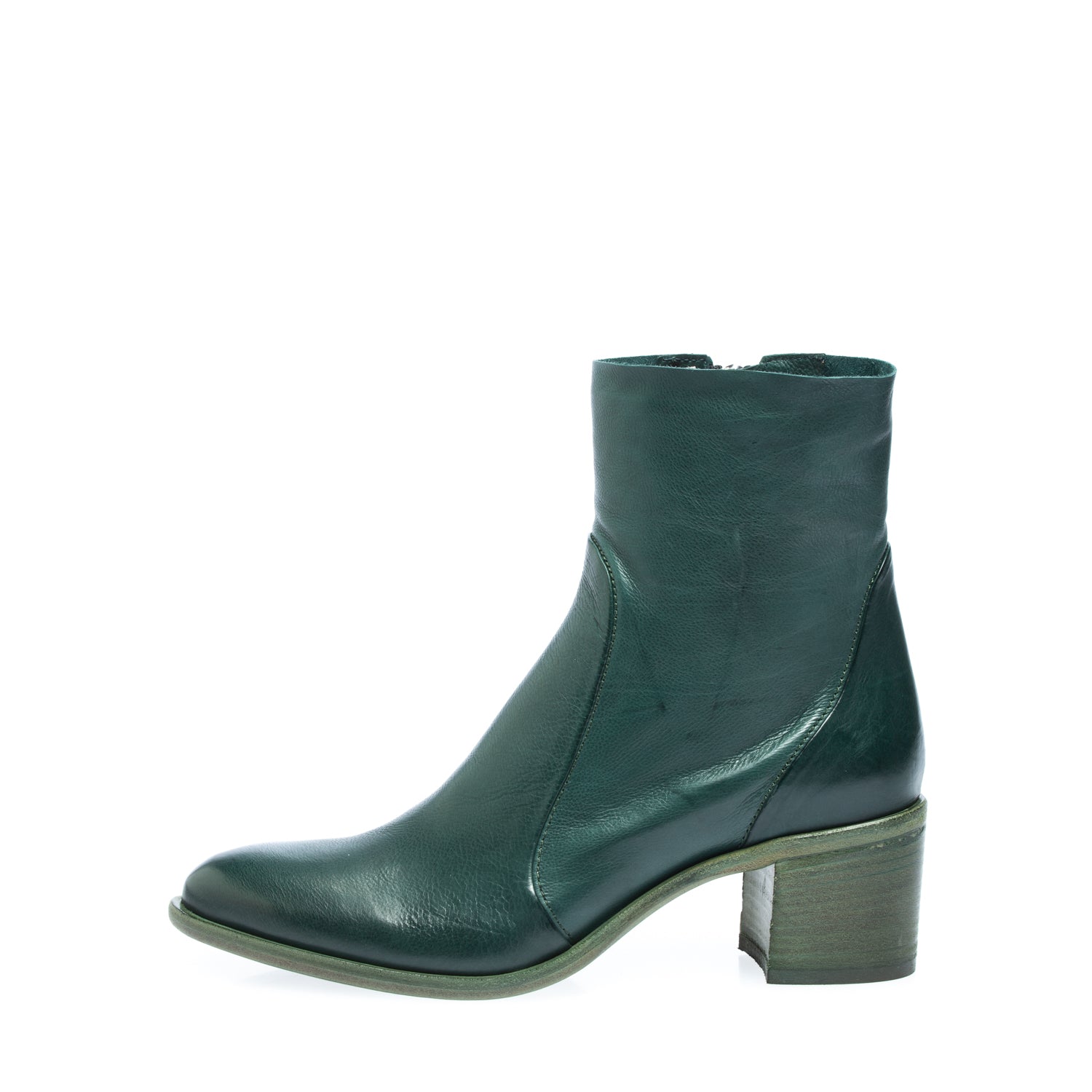 3207b stivaletto con zip vitello guantino nero