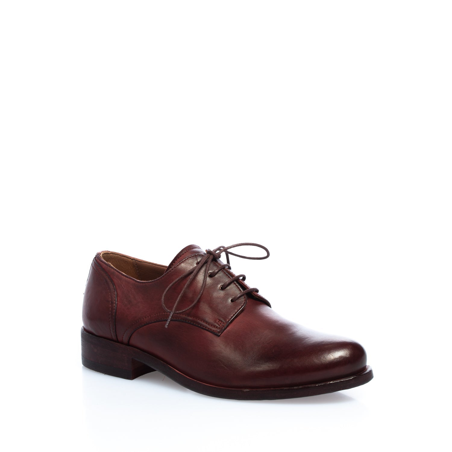 3603 scarpa allacciata vitello bordò 592 (colorata a mano)