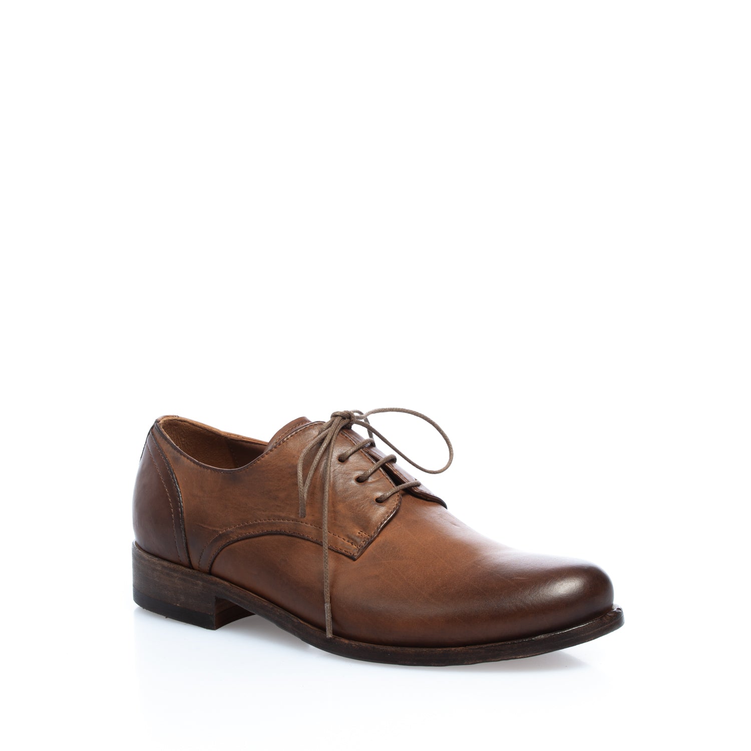3603 scarpa allacciata vitello cuoio 1982 (colorata a mano)