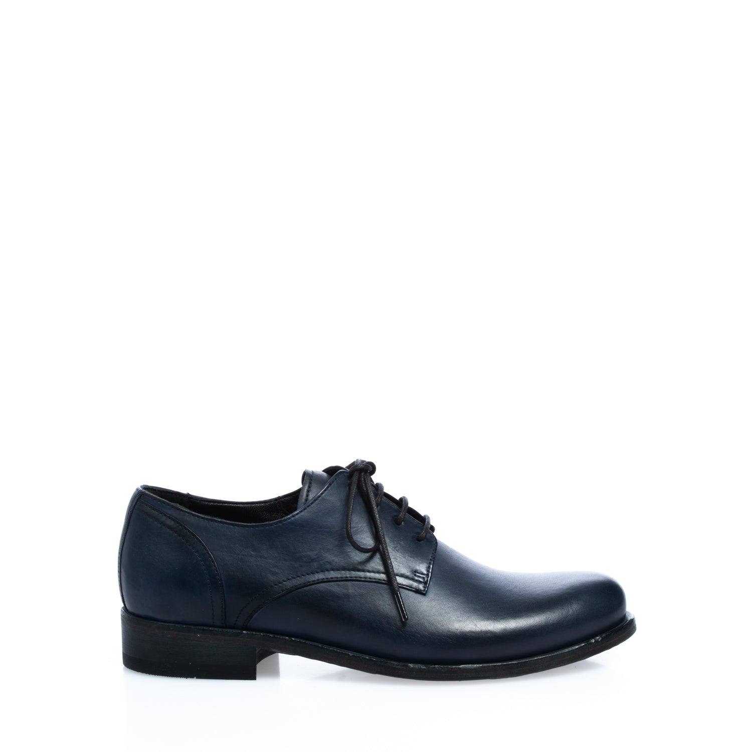 3603b scarpa allacciata vitello blu (colorata a mano)