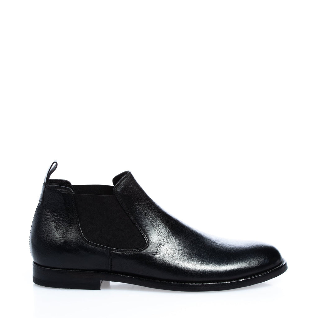 2723 stivaletto doppio elastico vitello nero (colorato a mano)