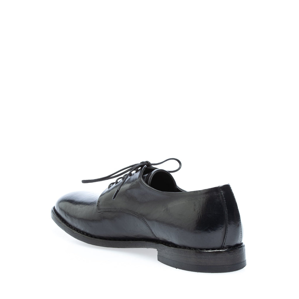 2724 scarpa allacciata vitello nero (colorata a mano)