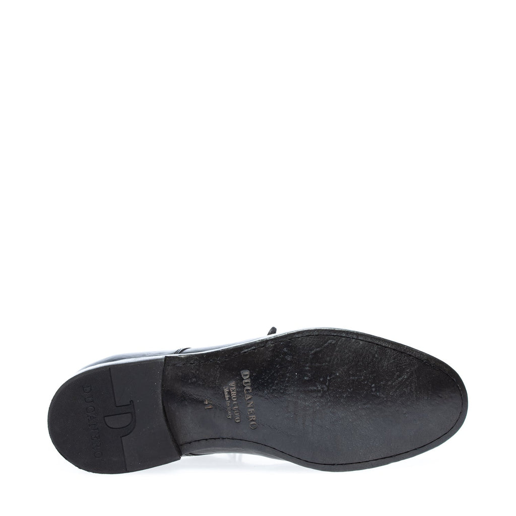 2724 scarpa allacciata vitello nero (colorata a mano)