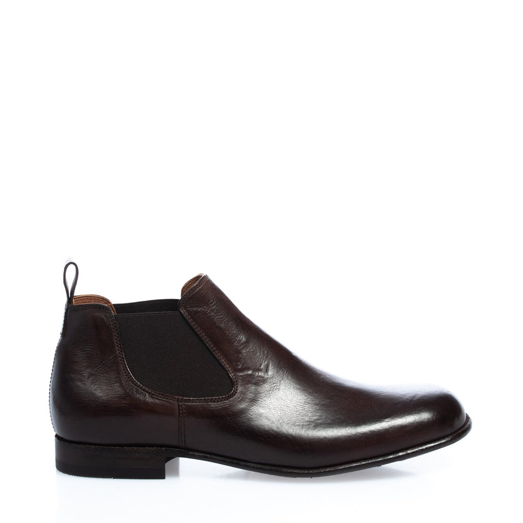 2740 stivaletto doppio elastico vitello marrone 778 (colorata a mano)