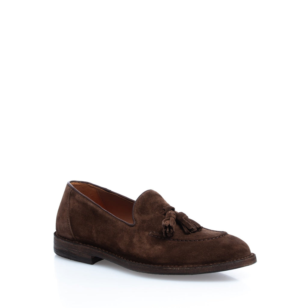 3649 mocassino con nappine crosta mustang