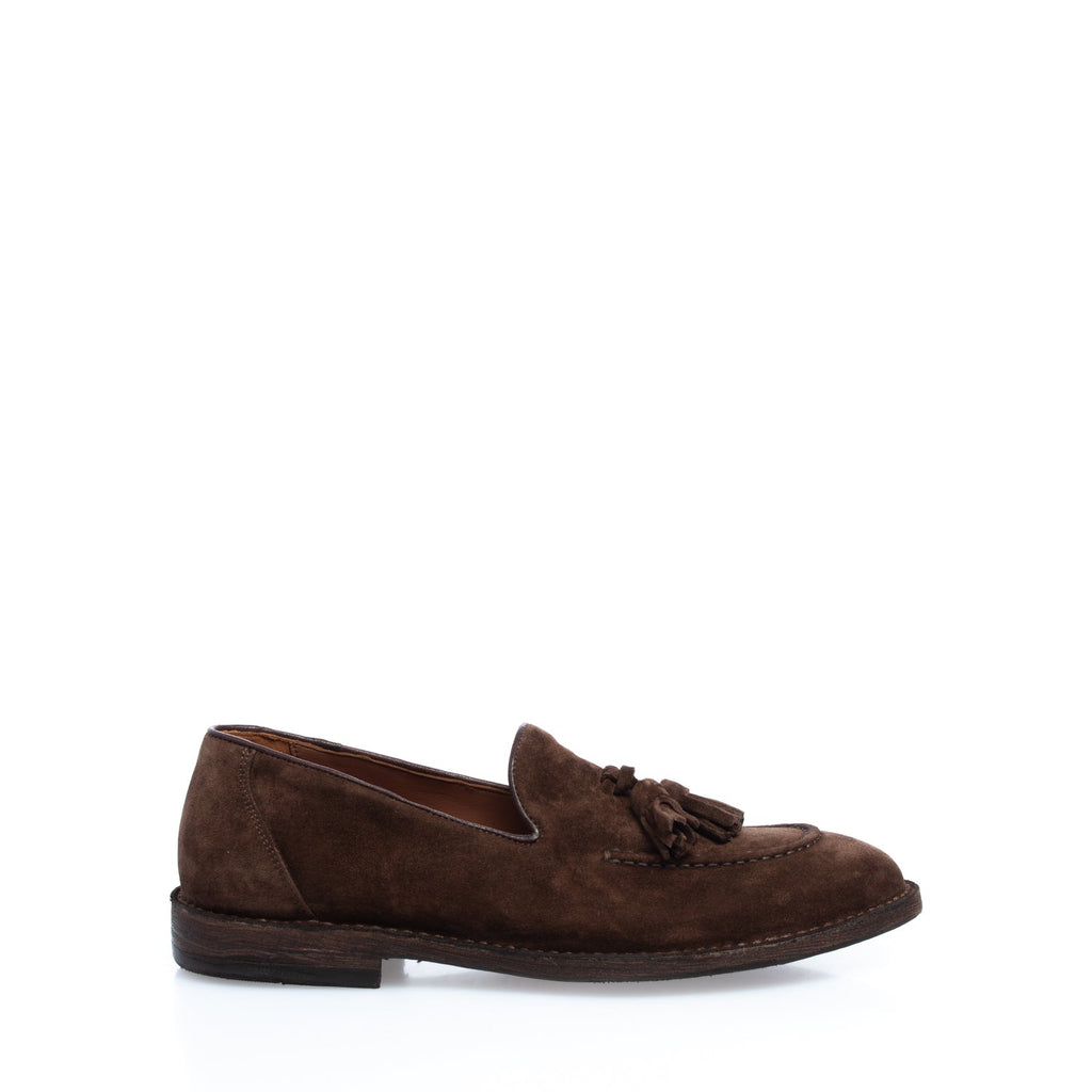 3649 mocassino con nappine crosta  mustang (colorata a mano)