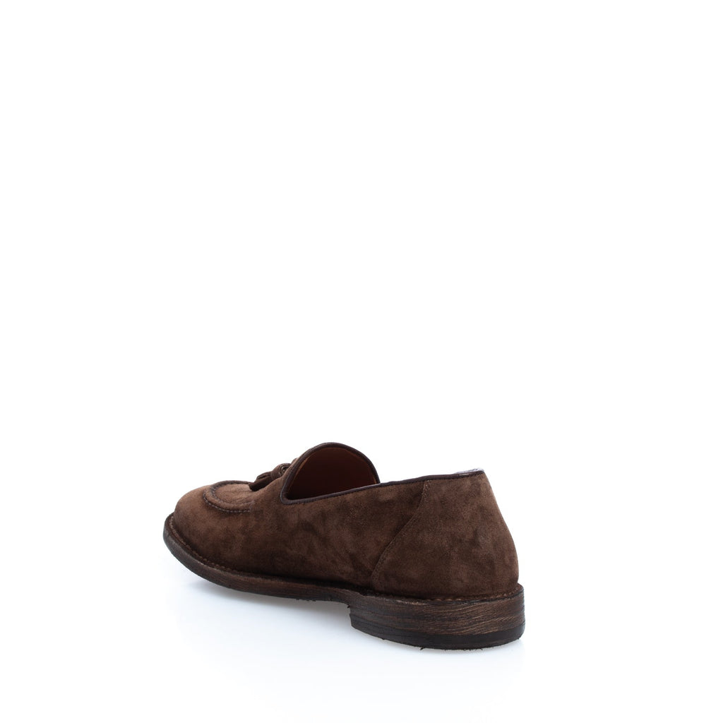 3649 mocassino con nappine crosta mustang
